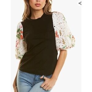 Gracia floral print puffy sleeve